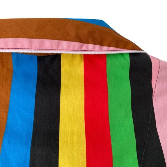 Rowing Blazers NWTs New York Stripe Multicolor Button Down Shirt size medium - Picture 5 of 9